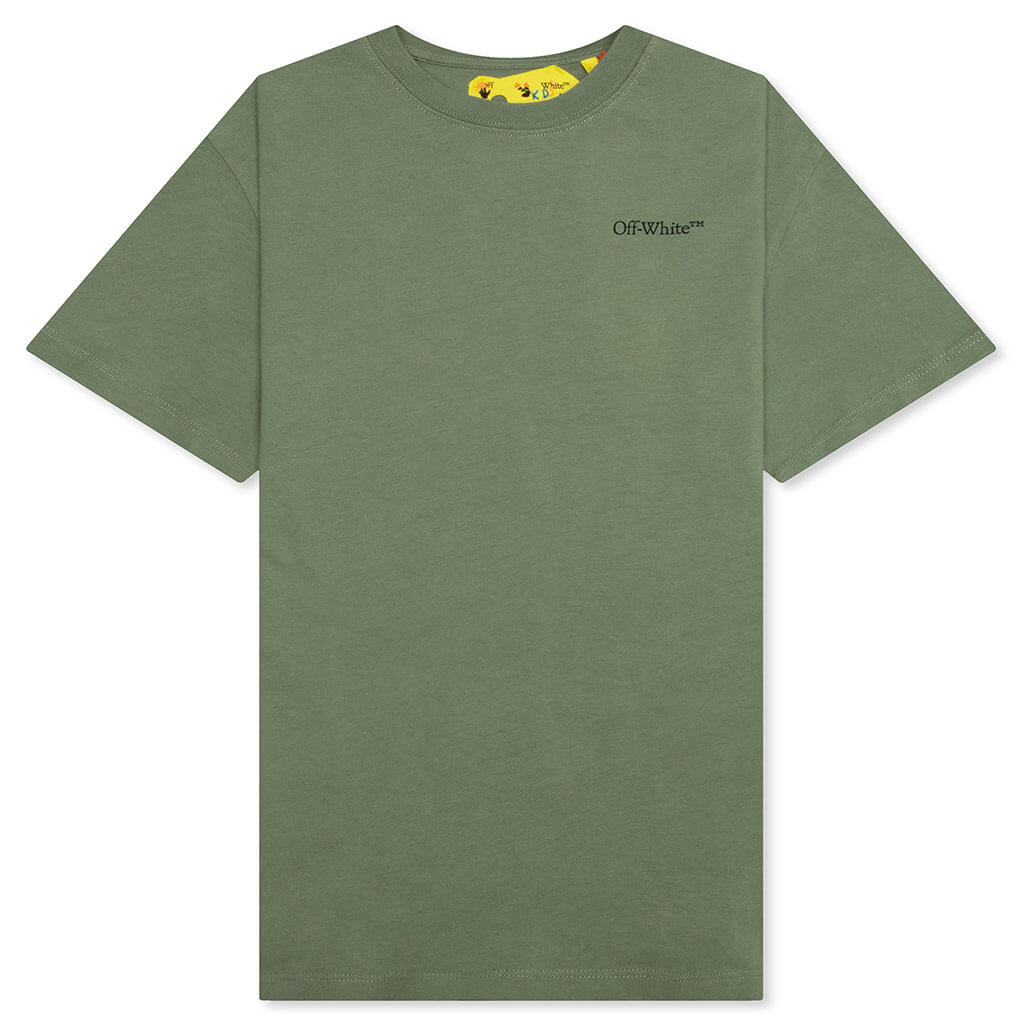Kids Scribble S/S Tee - Olive/Black