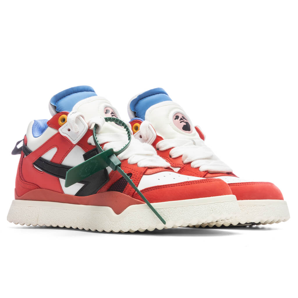 Midtop Sponge Sneakers - Red/Black