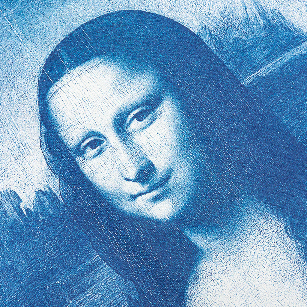 Mona Lisa Over S/S Tee - White/Blue