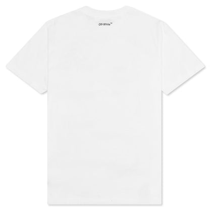 Mona Lisa Slim S/S Tee - White/Blue