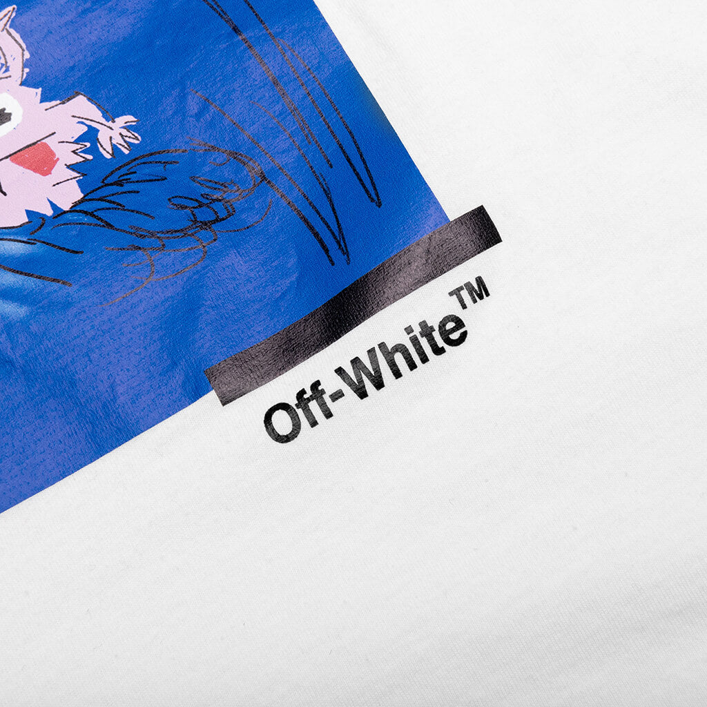 Girls Monsterlisa S/S Tee - White/Blue