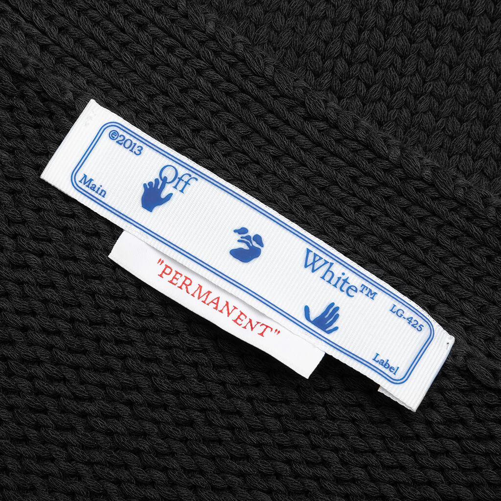 OW Patch Knit Cardigan - Black/Orange