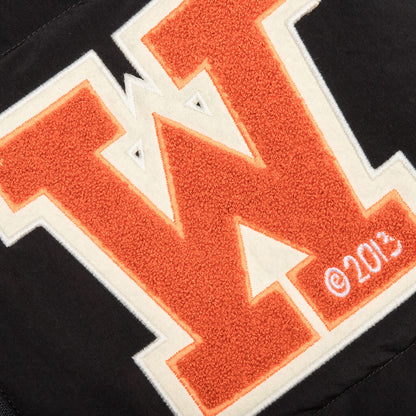 OW Patch Puffer - Black/Orange
