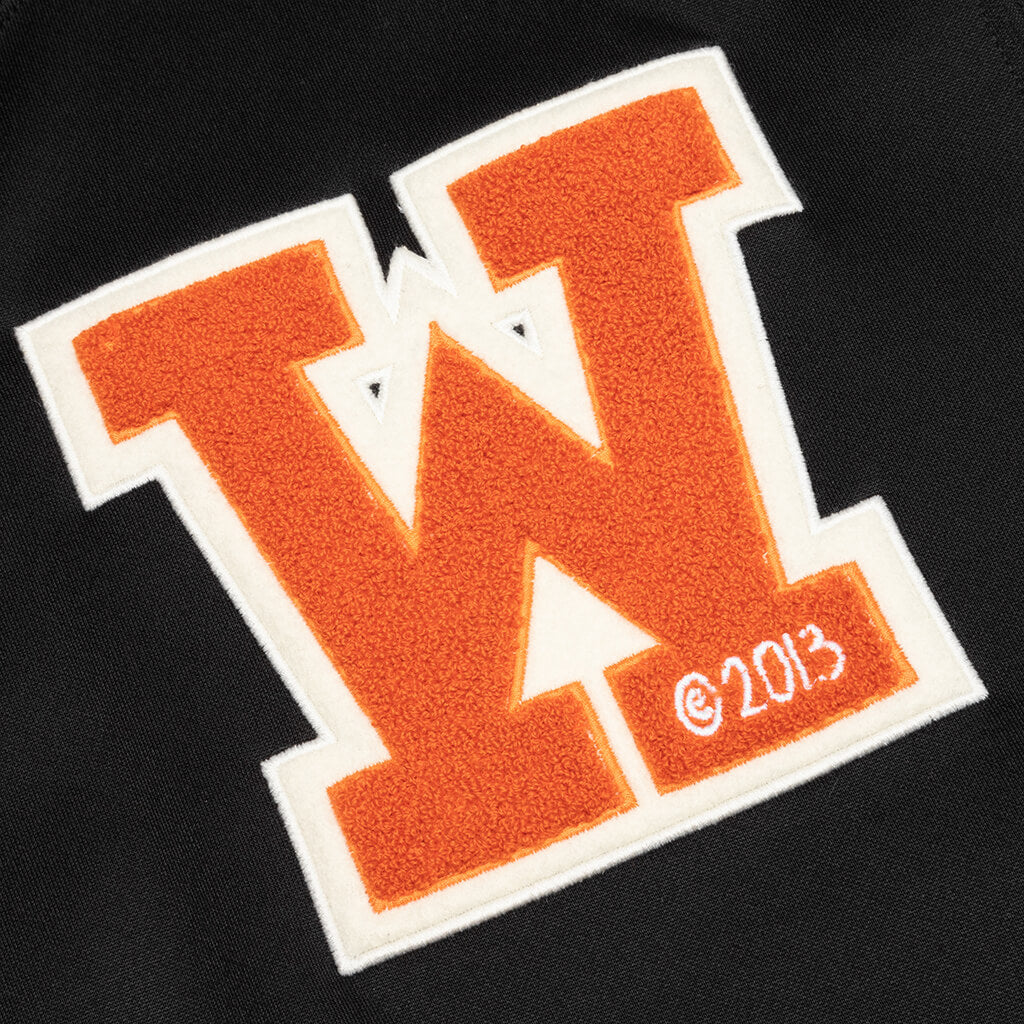 OW Patch Slim Hoodie - Black/Orange