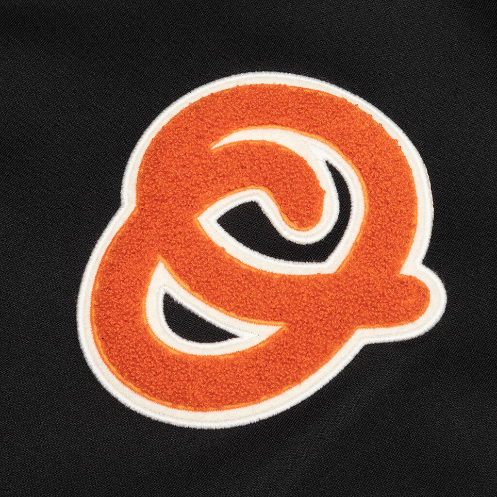 OW Patch Slim Hoodie - Black/Orange