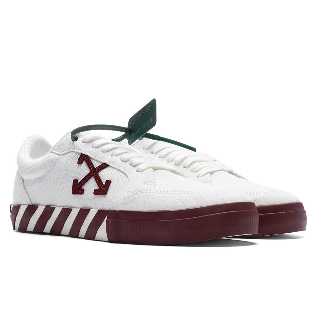 Low Suede/Canvas - White/Red