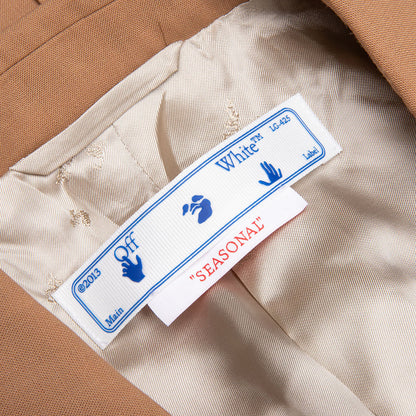 Relaxed Long Jacket - Camel/No Color