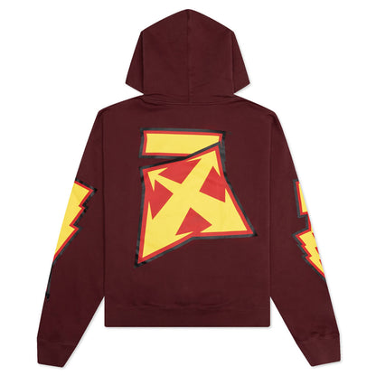 Thunder Stable Skate Hoodie - Barolo/Yellow