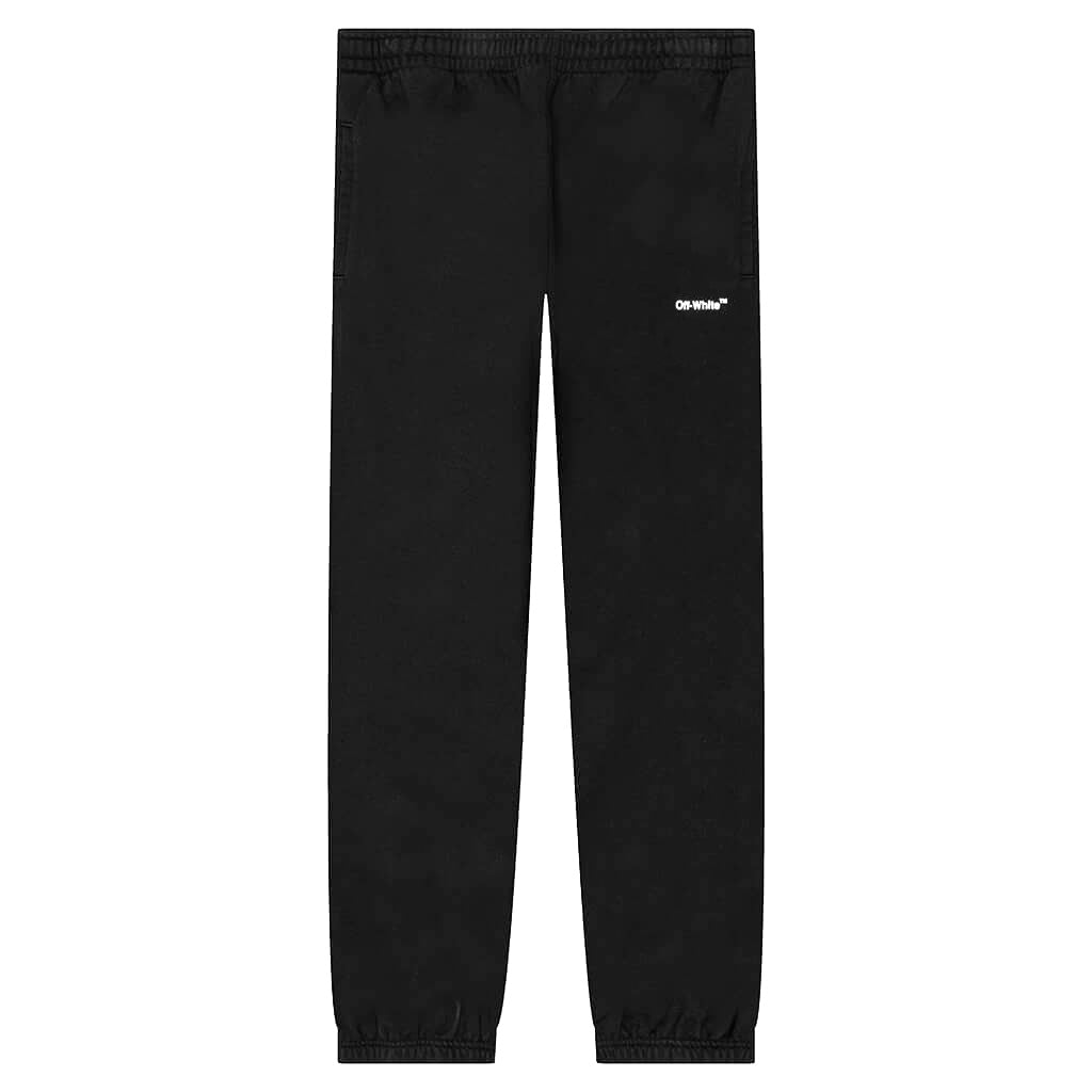 Wave Diag Slim Sweatpant - Black/White