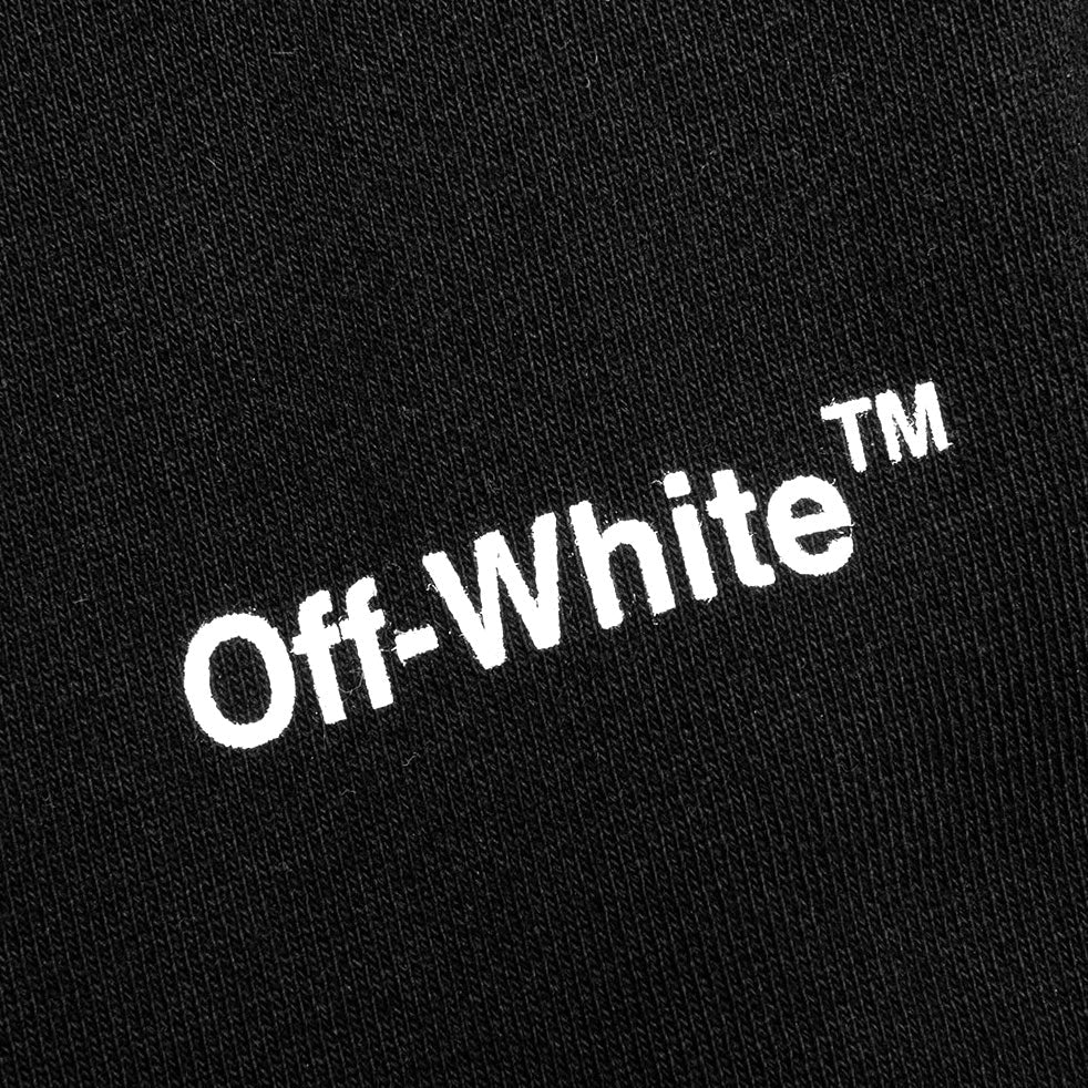Wave Diag Slim Sweatpant - Black/White