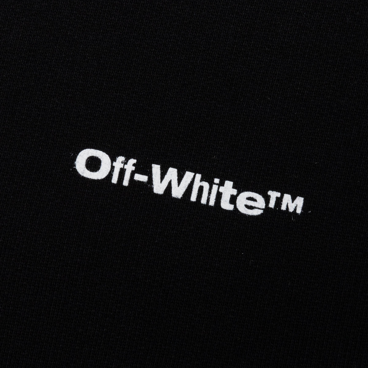 Wave Outl Diag Slim Crewneck - Black/White