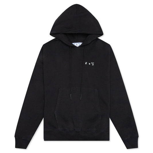 Caravaggio Paint Over Hoodie - Black/White