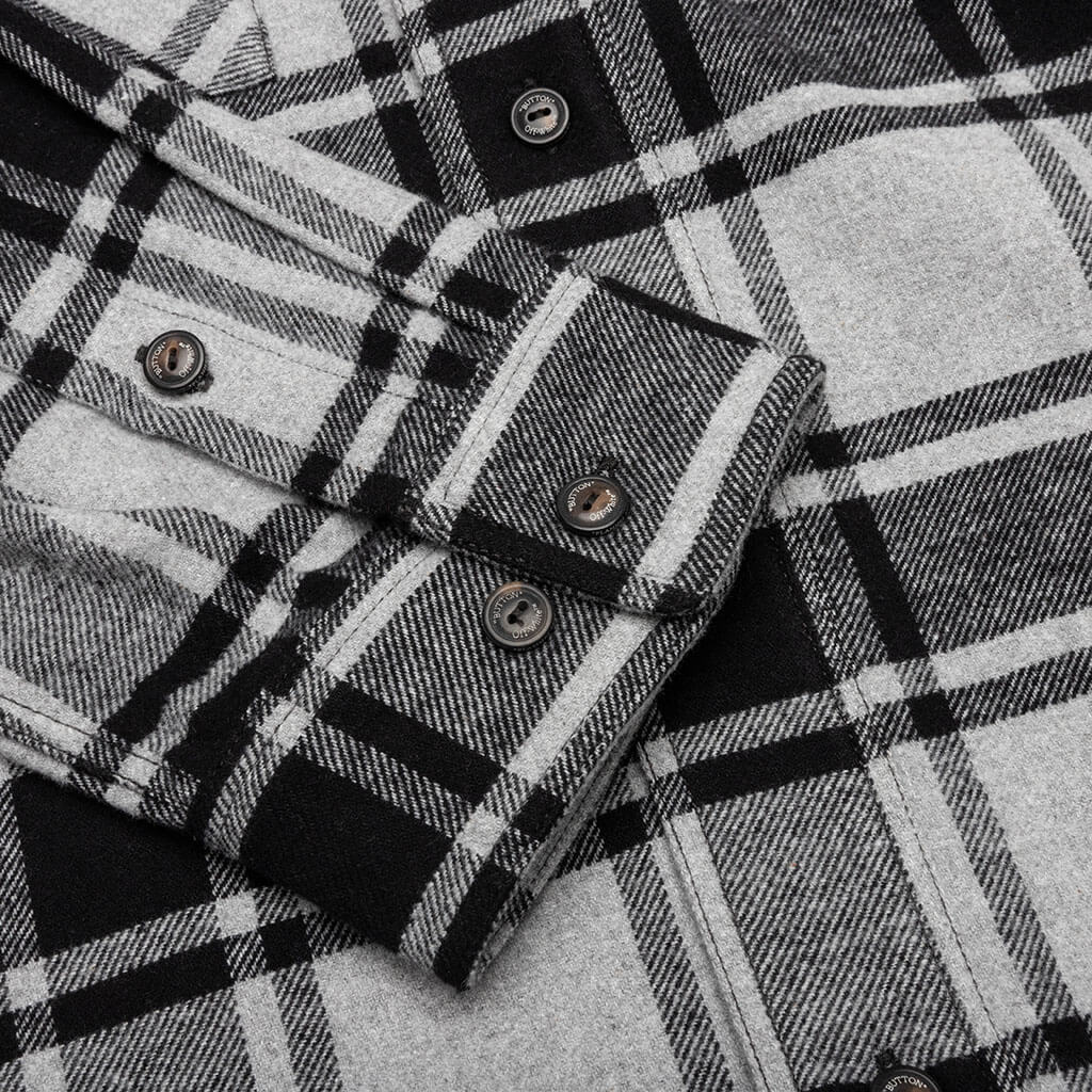 Outline Arr Flannel Shirt - Melange Grey
