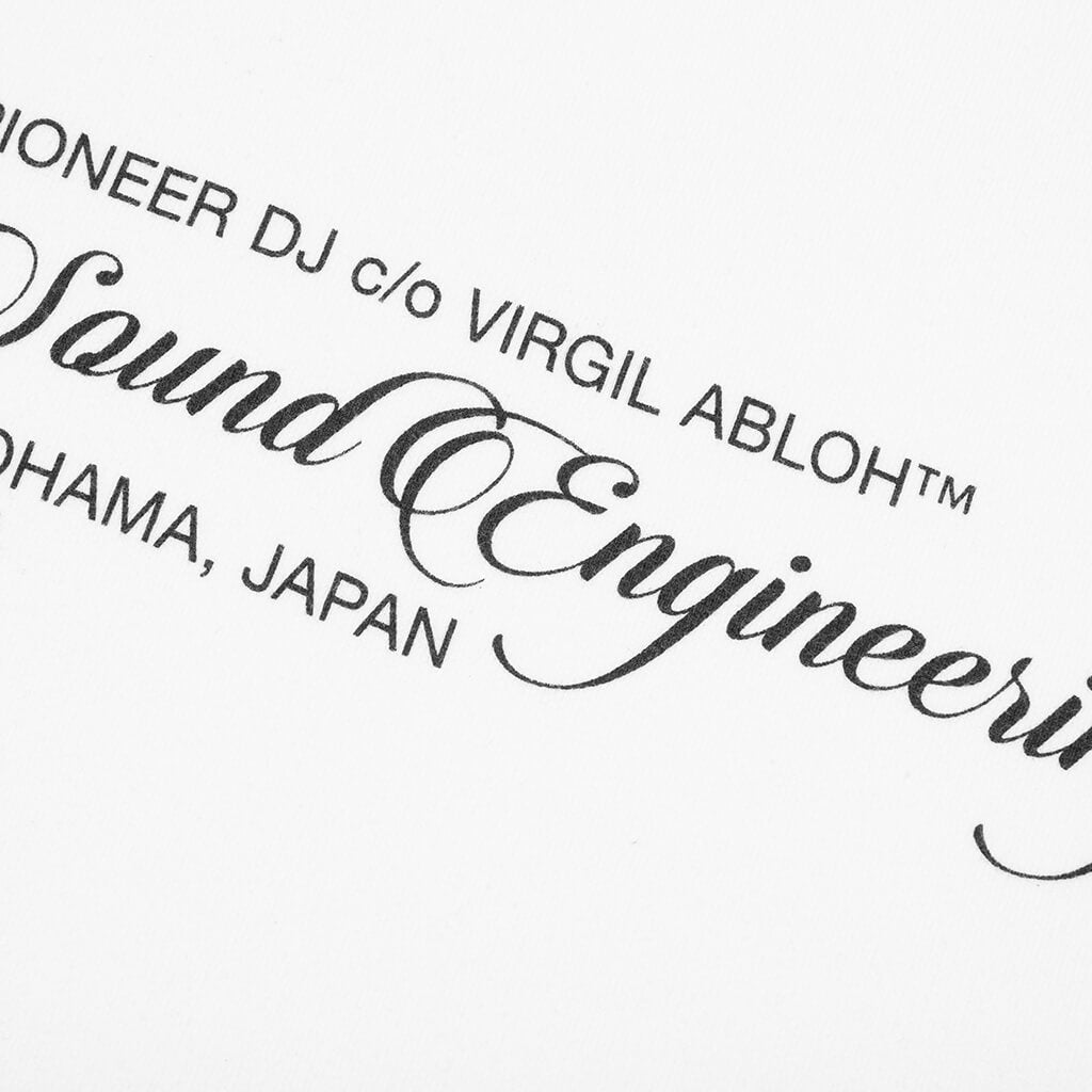 Off-White c/o Virgil Abloh x Pioneer SE Console Crewneck - White/Brilliant Green