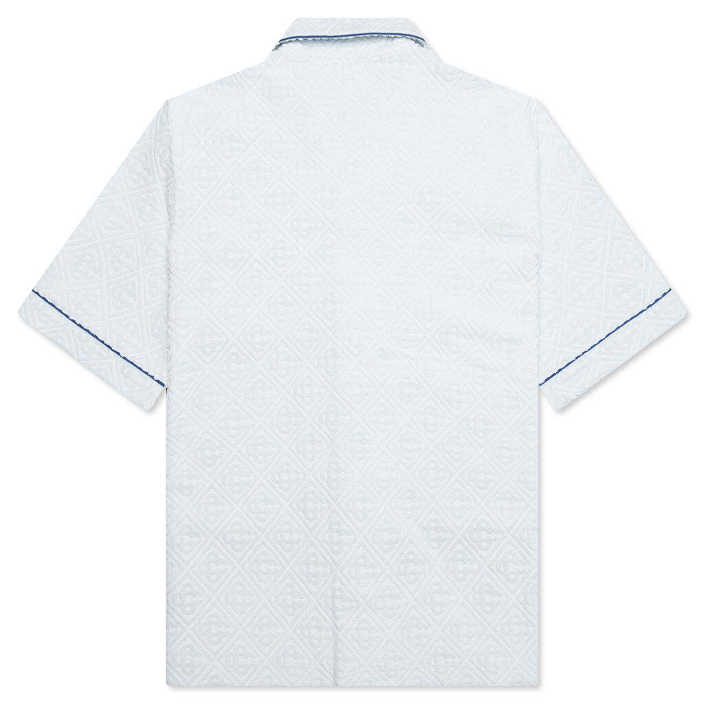Open Collar Shirt - Light Blue