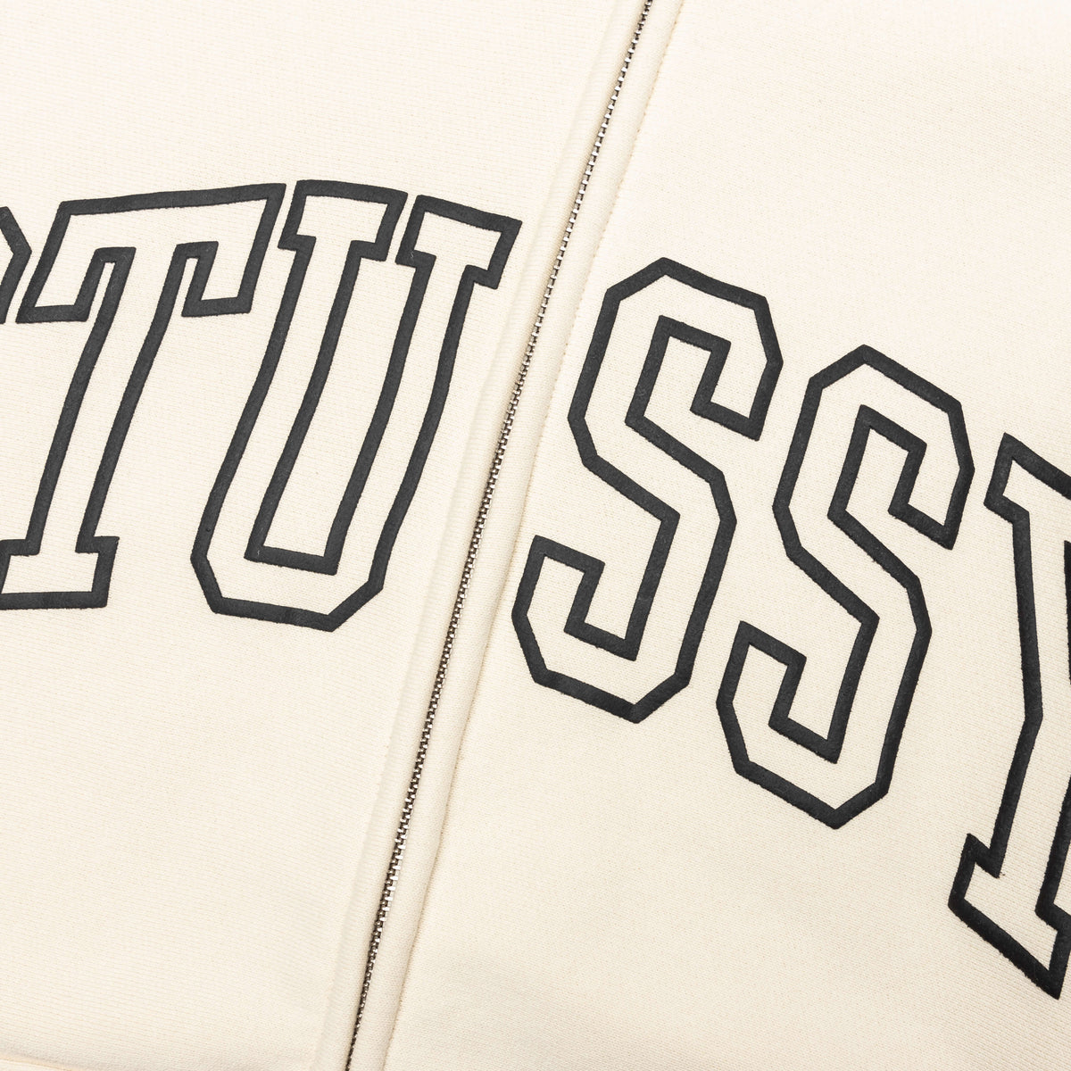 Outline Zip Hoodie - Ivory
