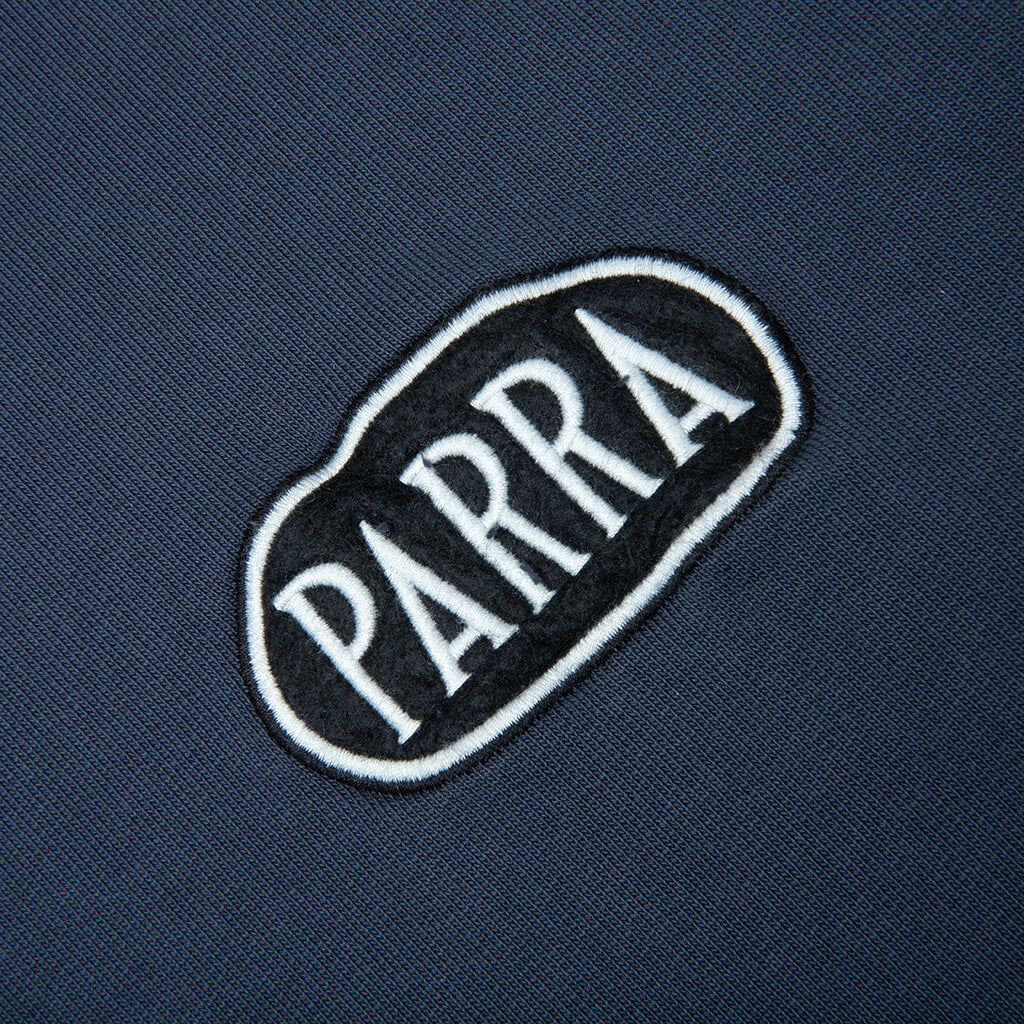 Oval Logo Hooded Sweatshirt - Washed Blue