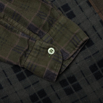 Over Dye 7 Cuts Shirt - Brown