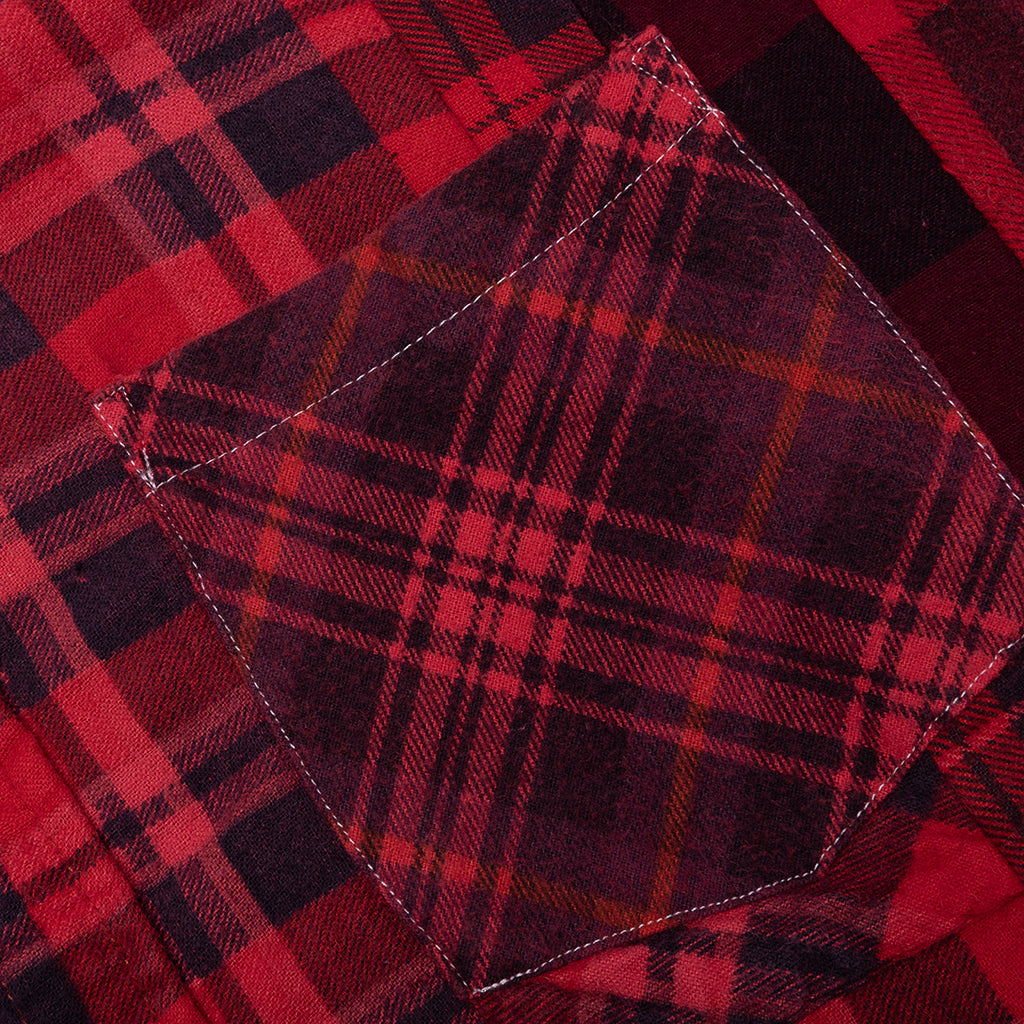 Over Dye 7 Cuts Shirt - Red
