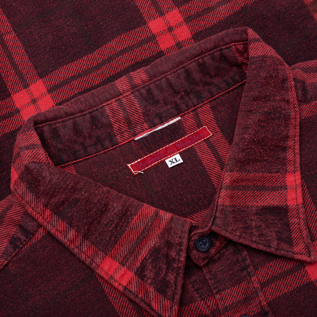 Over Dye 7 Cuts Shirt - Red