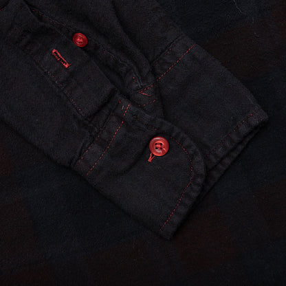 Over Dye 7 Cuts Wide Shirt - Black