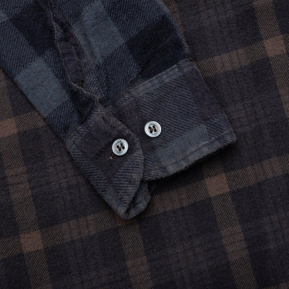 Over Dye 7 Cuts Wide Shirt - Brown