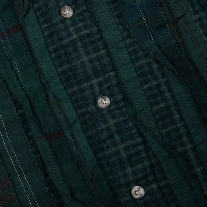 Over Dyed Ribbon Shirt - Green