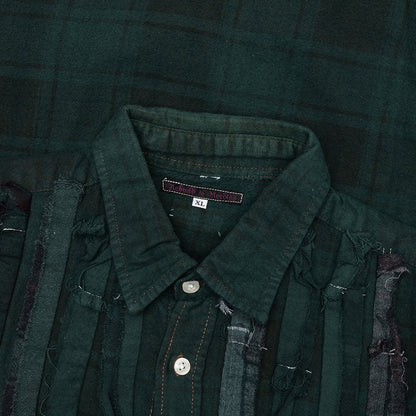 Over Dyed Ribbon Shirt - Green