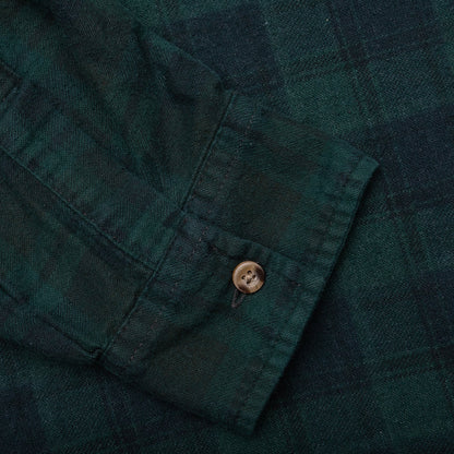 Over Dyed Ribbon Wide Shirt - Green