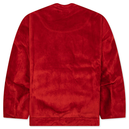 Oversized V-Neck Cardigan - Rust