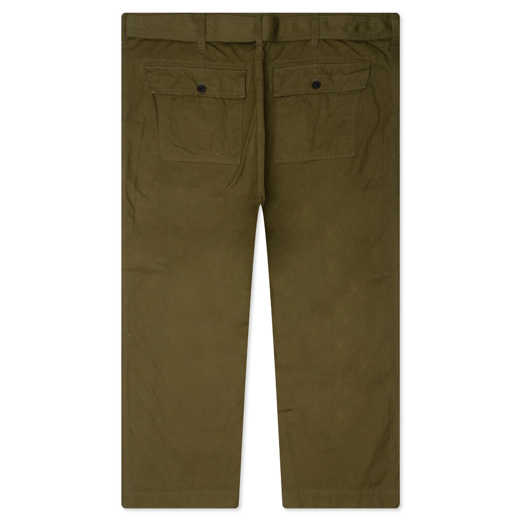 Oxford Belted Pants - Olive