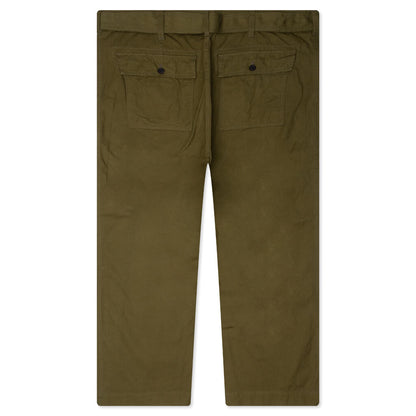 Oxford Belted Pants - Olive