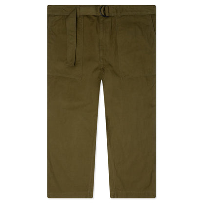 Oxford Belted Pants - Olive
