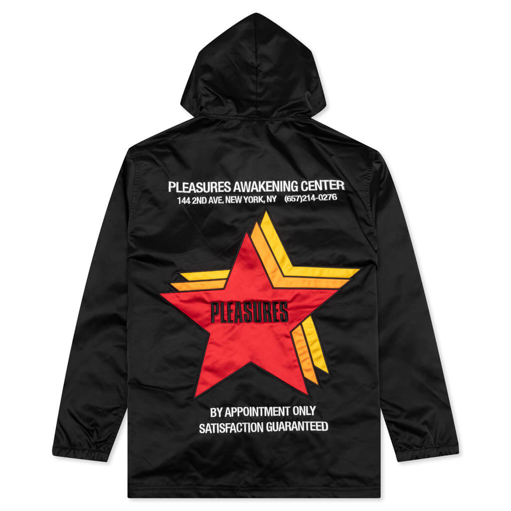 Berlin Satin Coaches Jacket - Black