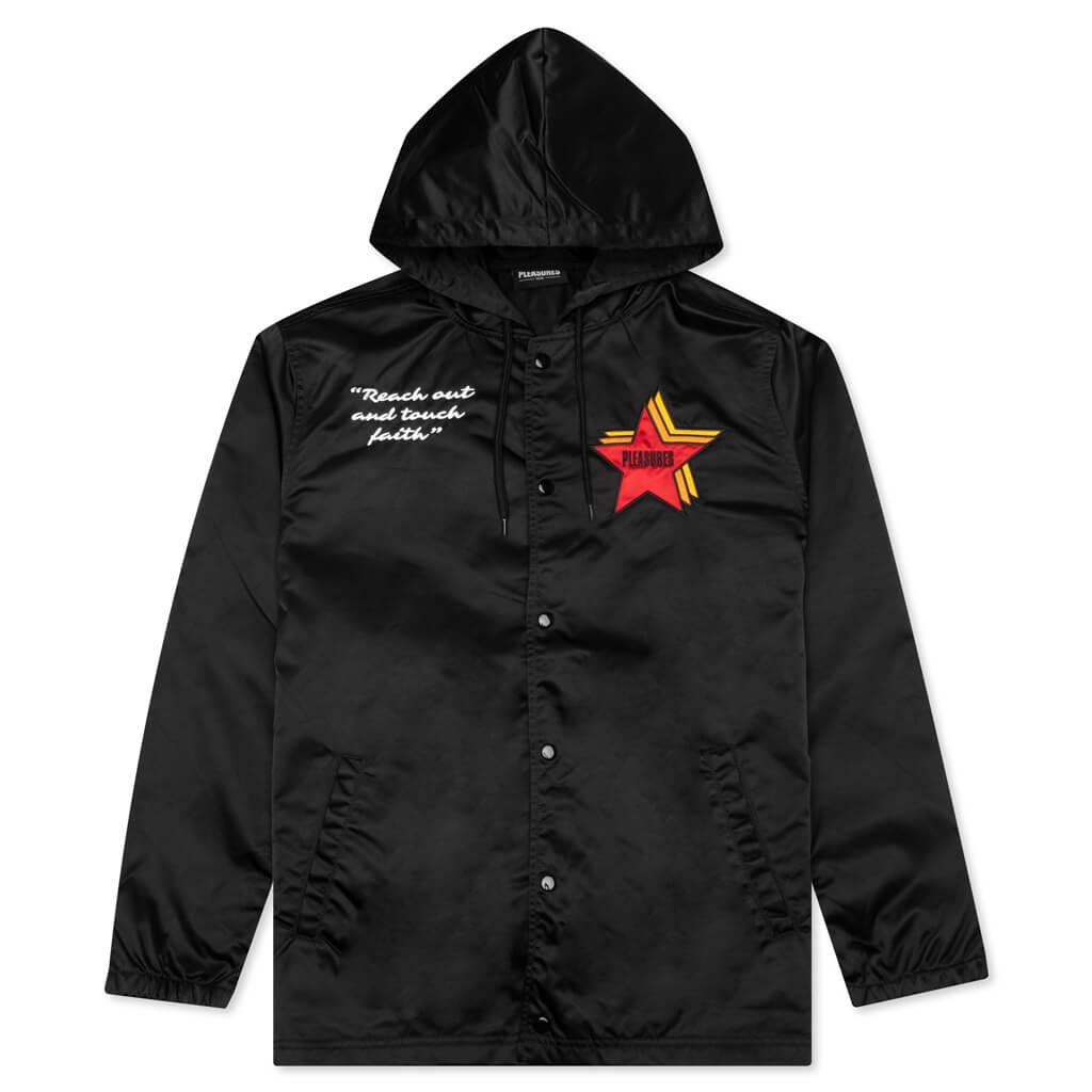 Berlin Satin Coaches Jacket - Black