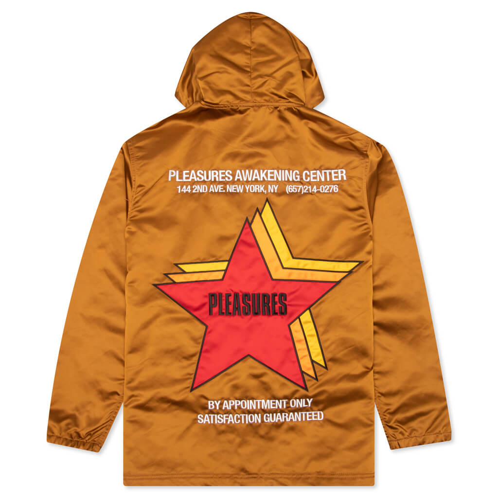 Berlin Satin Coaches Jacket - Caramel