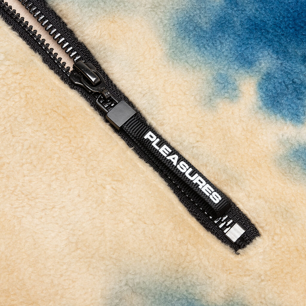 Caffeine Polar Fleece Quarter Zip - Tan
