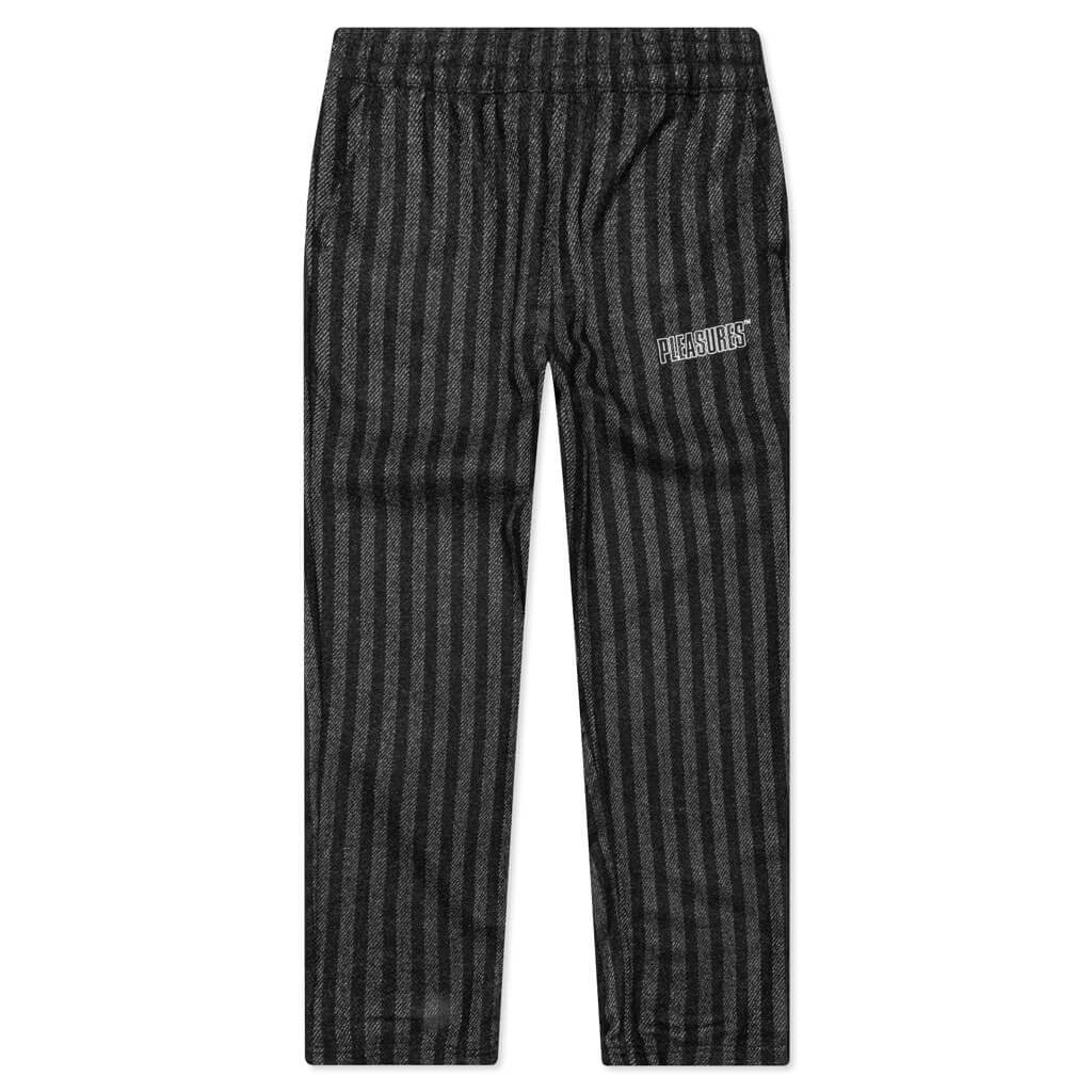 Control Striped Easy Pant - Black