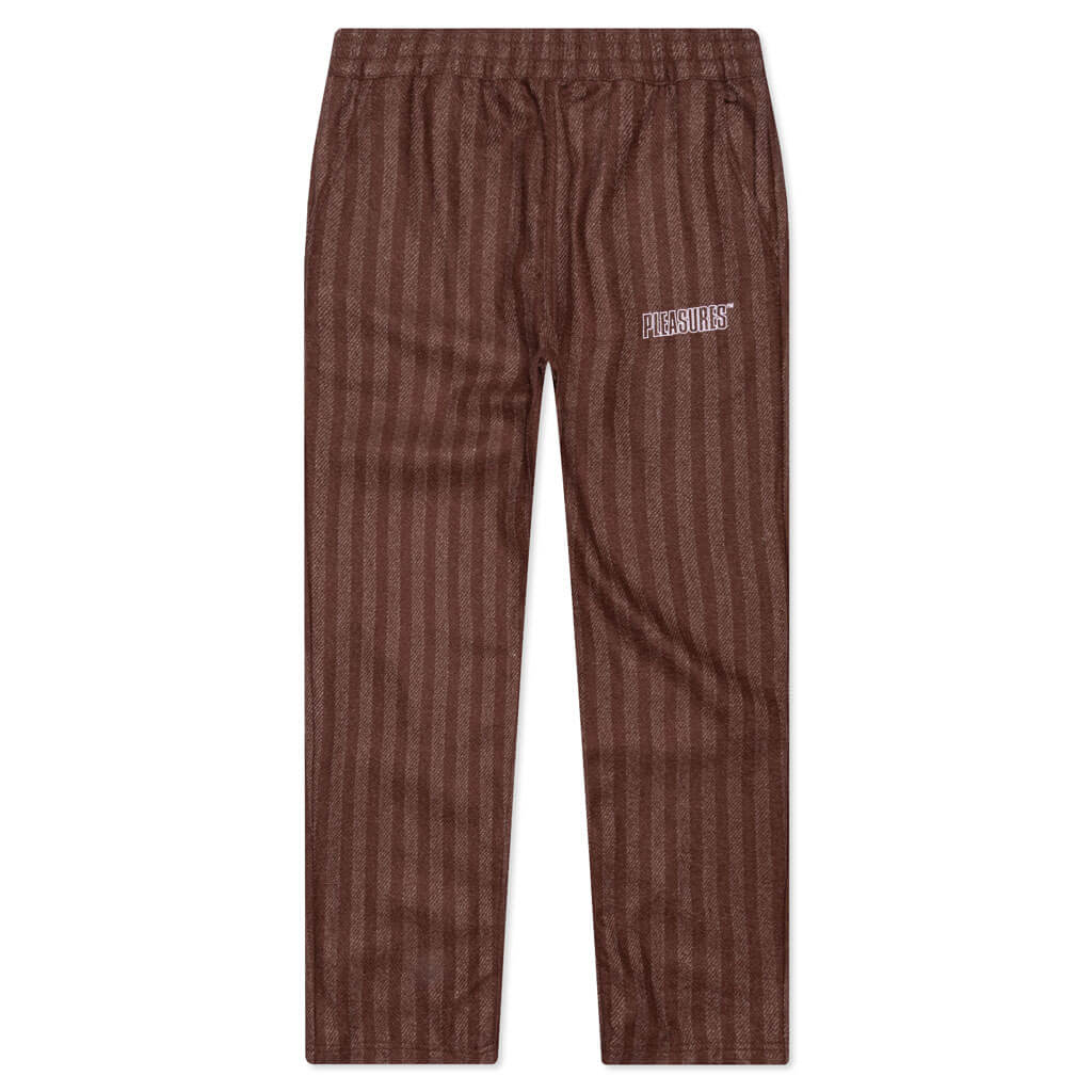 Control Striped Easy Pant - Brick