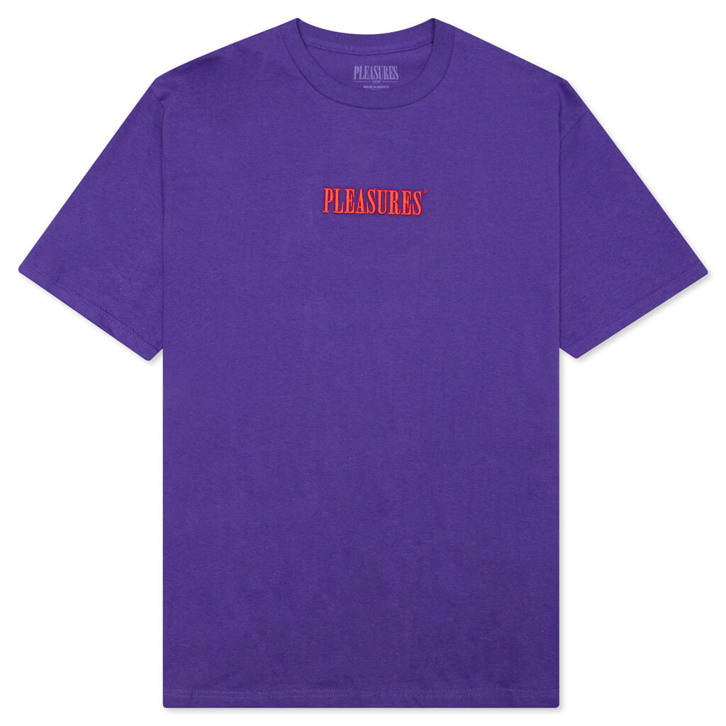 Core Embroidered T-Shirt - Purple