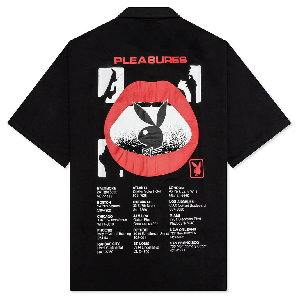 PLEASURES x Playboy Film Crew Work Shirt - Black