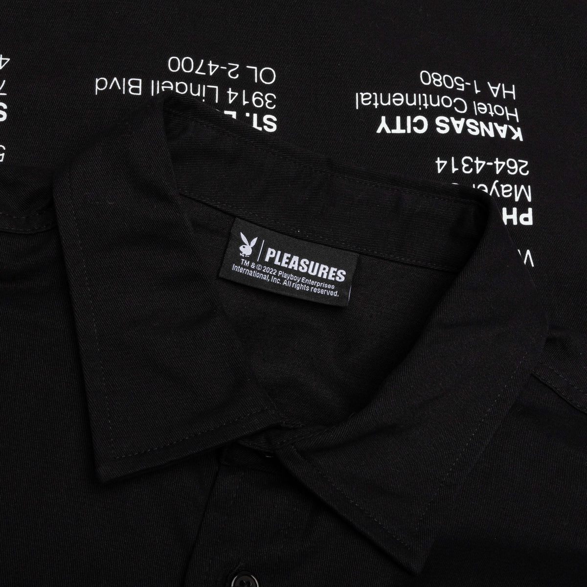 PLEASURES x Playboy Film Crew Work Shirt - Black