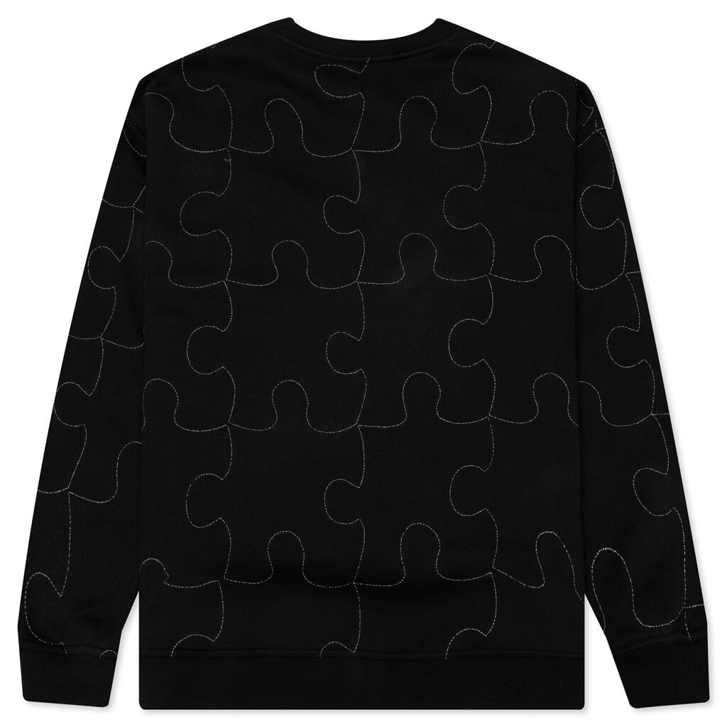 Pieces Reflective Crewneck - Black