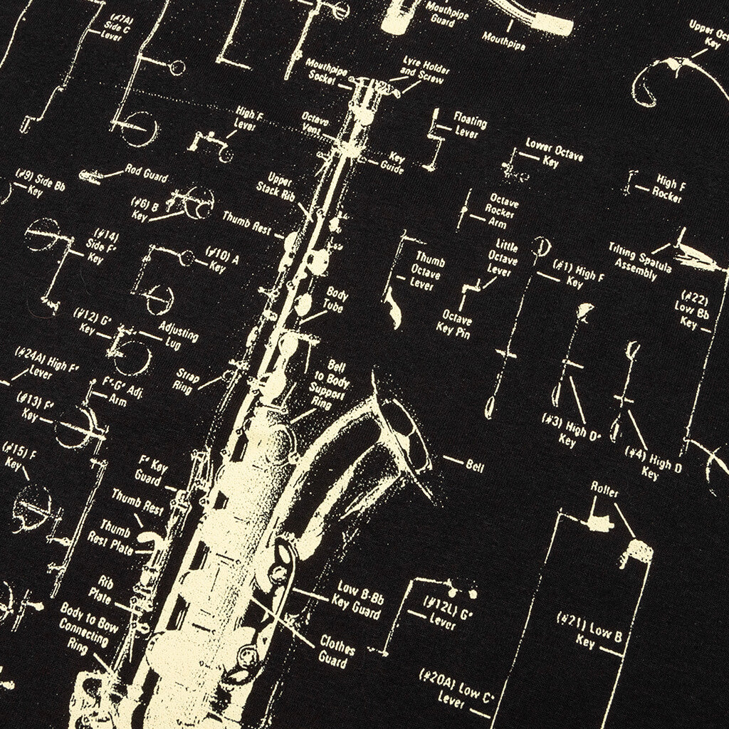 Saxophone T-Shirt - Black