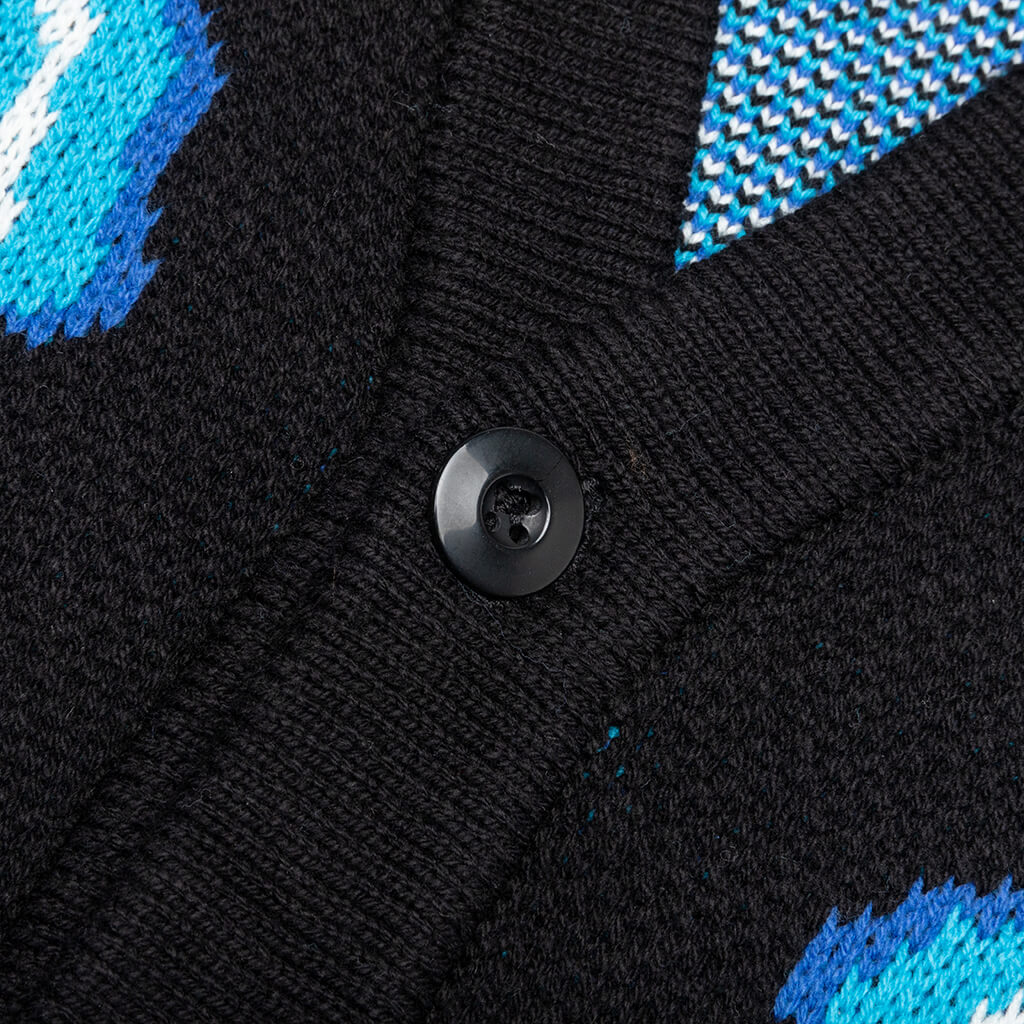 Volt Jacquard Cardigan - Black