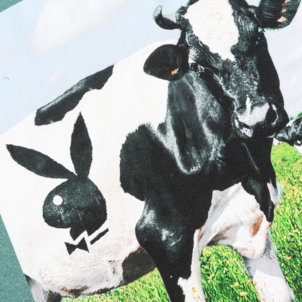 PLEASURES x Playboy Moo T-Shirt - Forest Green