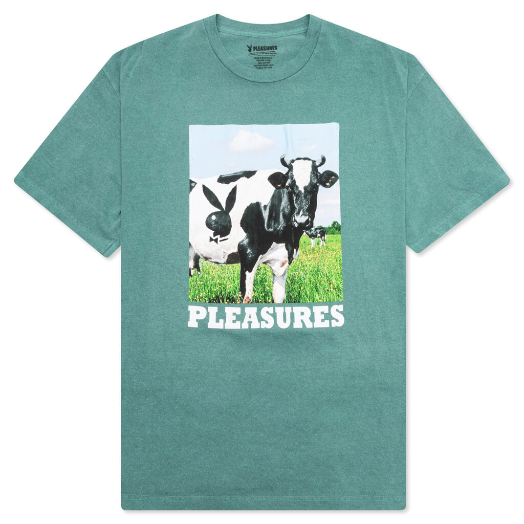 PLEASURES x Playboy Moo T-Shirt - Forest Green