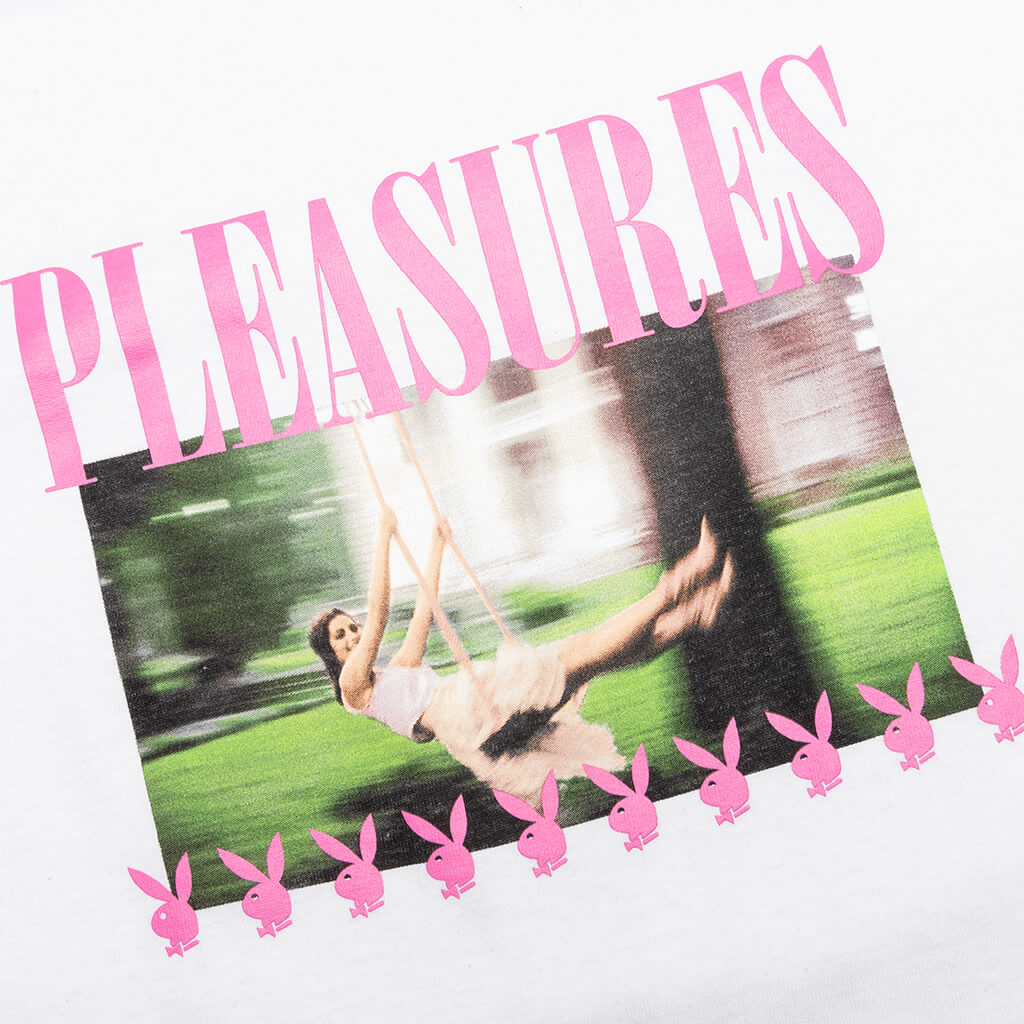 PLEASURES x Playboy Swing T-Shirt - White