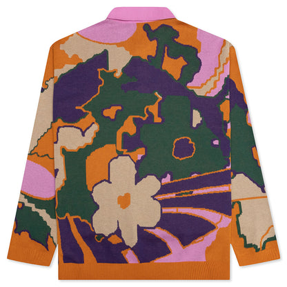 Puma x Perks and Mini Knitted L/S Polo - Orange
