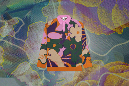 Puma x Perks and Mini Knitted L/S Polo - Orange